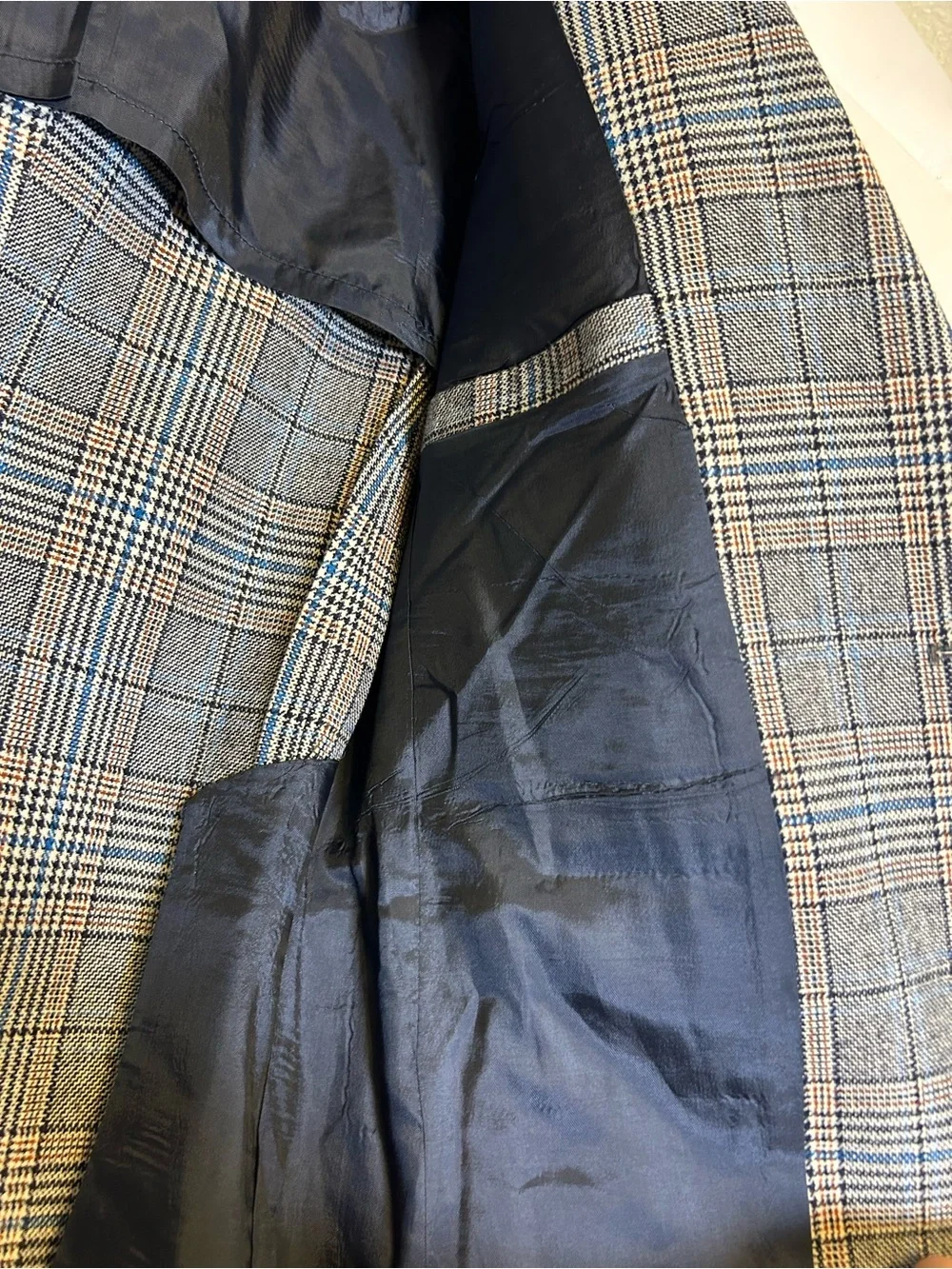 Vintage Men's Gray Glen Plaid Blazer - Classic Two-Button Sport Coat